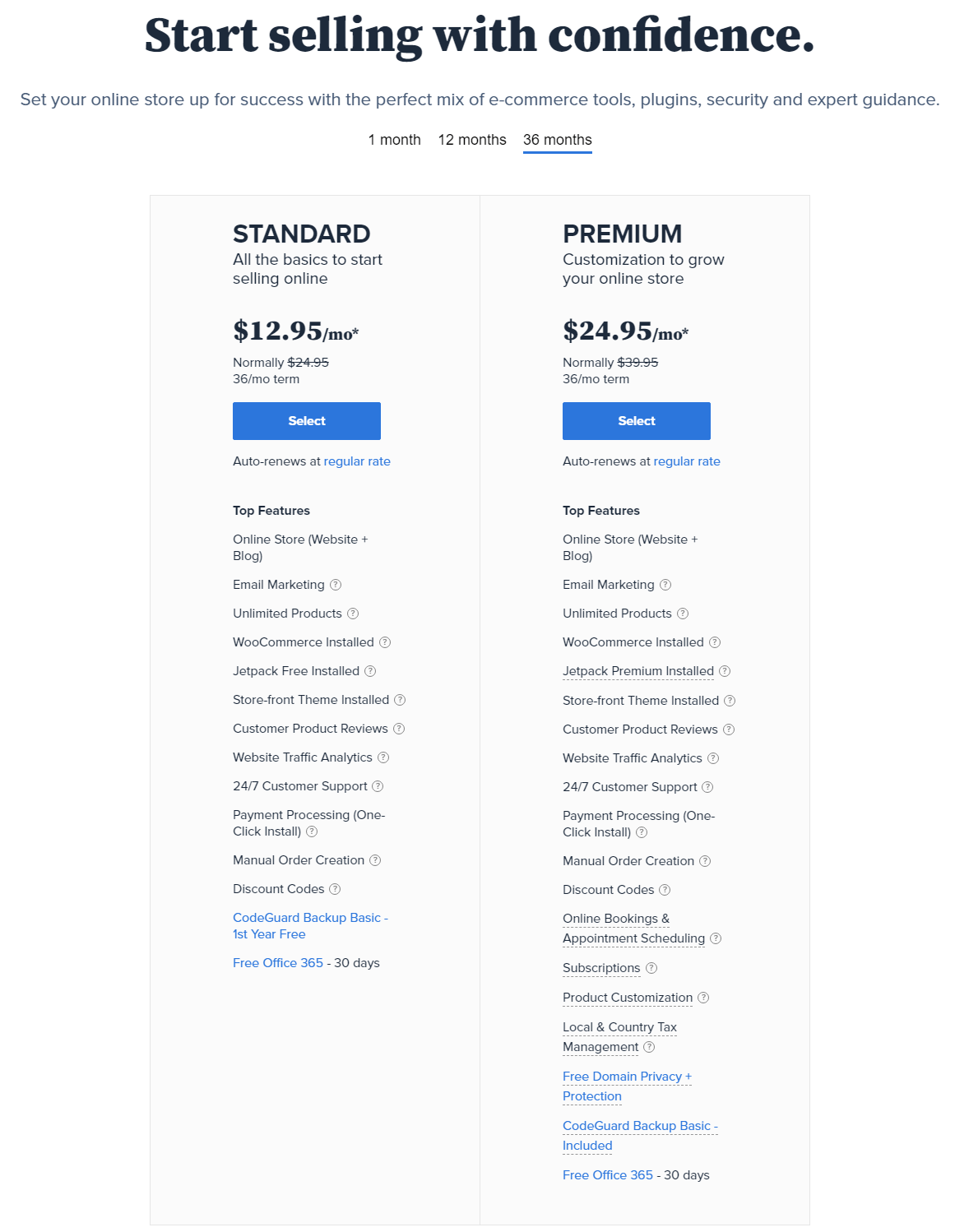 Bluehost WooCommerce hosting